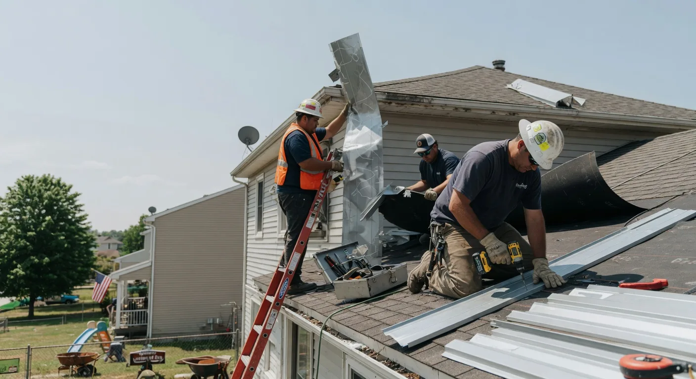 Storm Damage Metal Roof Repair in Kirkwood, NY